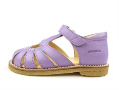 Angulus lilac confetti sandal with heart and glitter